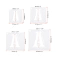 thumbnail image 2 of Unique Bargains 4.7 Inch Letter Number Stencils 6' Width Alphabet Numbers Templates Set with Ring Shadow, White 36 Pack, 2 of 6