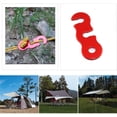 thumbnail image 5 of 10pcs Aluminum Alloy Quick Release Tent Rope Stoppers Outdoor Camping Shelter Awning Wind Rope Adjuster Tent Rope Tighteners Red 2 Sizes (5.5x2cm and 4.3x1.2cm), 5 of 5