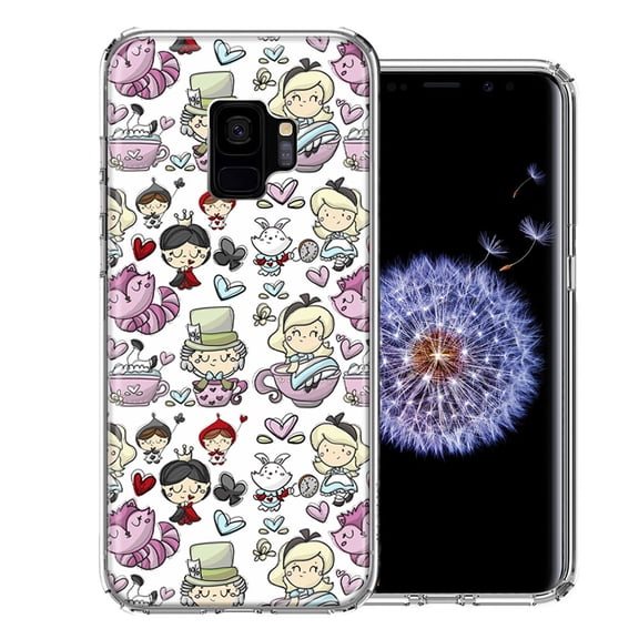 MUNDAZE For Samsung Galaxy S9 Wonderland Design Double Layer Phone Case Cover