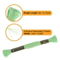 thumbnail image 2 of 2pcs 12 Skeins Embroidery Floss 8.75yds(8m) Egyptian Cotton Cross Stitch Thread, Pastel Green(6013), 2 of 6