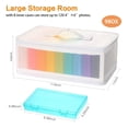 thumbnail image 4 of 2pcs 4x6 Inch Photo Storage Boxes Photo Case with Handle, 10 Inner Plastic Photo Keeper, Scrapbook Organiser Box, 4 of 6