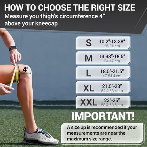 DR. BRACE Compression Knee Brace with Side Stabilizers & Patella Gel Pads, Knee Support for Knee Pain, Running & Sports, Men & Women (Pluto, Large)