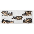 thumbnail image 1 of Yorkie Kitchen Mat, Hand Drawn Yorkies Realistic Yorkshire Terrier Images Dog Love Cartoon, Plush Decorative Kitchen Mat with Non Slip Backing, 47" X 19", Pale Coffee Black, by Ambesonne, 1 of 1