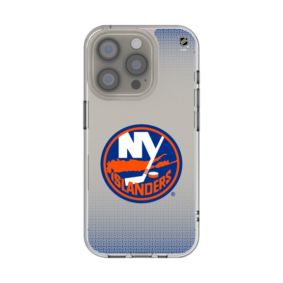 New York Islanders Linen Logo iPhone Clear Case