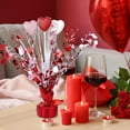 thumbnail image 2 of SLYNSHome Arbre de Table Cœur de la Saint-Valentin Décoratif Baies d'Amour Rouges, Arbre Artificiel Pailleté en Feuille Cœur Déco pour Fête de la Saint-Valentin Festival Déco Maison, 2 of 6