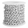 thumbnail image 1 of Cadena de aluminio con carrete Cadena de aluminio Eslabones retorcidos Cadena de aluminio Cadena para equipaje Materiales ecológicos Jadeshay  A, 1 of 8
