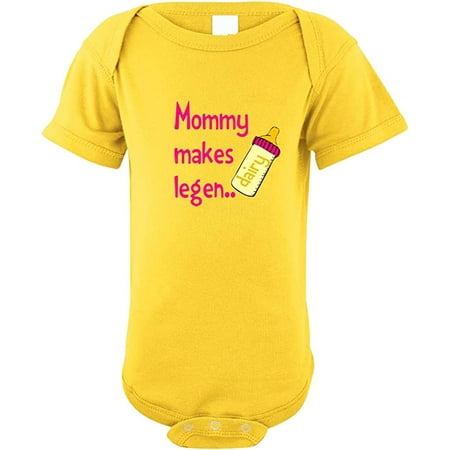 

Mommy Makes Legen Infant Toddler Baby Cotton Bodysuit One Piece Yellow Zest 18 Months