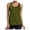 Army Green, variant on Tank Top for Women Racerback Sleeveless Tank Tops for Women Scoop Neck Camisole Yoga Running Shirts for Women Plus Size Racerback Breathable Tee