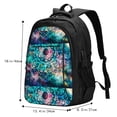 thumbnail image 5 of Vsdgher Watercolor Mandala Print Travel Laptop Backpack, Laptops Backpack with USB Charging Port, Water Resistant Computer Bag Gift for Men & Women, 5 of 7