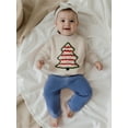thumbnail image 6 of BemeyourBBs Toddler Baby Christmas Sweater Christmas Tree Embroidered Knitted Tops, 6 of 9