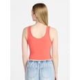 thumbnail image 3 of No Boundaries Cropped V-Neck Tank Top, Women’s XXS-XXL, 3 of 5