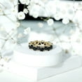 thumbnail image 4 of Rosec Jewels Natural Black Onyx Heart Eternity Ring for Women (AAA Quality) Hypoallergenic Ring - Ready to Gift for Valentines, 14K Yellow Gold, US 5.00, 4 of 7