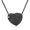 Black, variant on Paw Prints Heart Furry Friend Memorial Cremation Urn Pendant Cremation Jewelry for Ashes Holder Pet Memory Necklace Dog Cat Memorial Jewelry