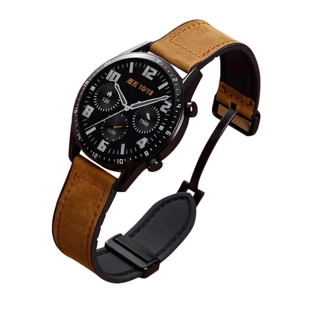 Leather Silicone Strap For Xiaomi Watch S4 S3 S2 S1 Pro Active 20mm 22mm Sport Silicone Magnetic Band For MI Watch Color Color 2 Brown Xiaomi Watch S4