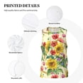 thumbnail image 6 of Gaeub Sunflower Cornflower Poppy Men's Mesh Basketball Jersey, Quick-Drying Sleeveless Top S-4XL, Loose Muscle Tank Top -Large, 6 of 9