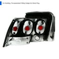 thumbnail image 5 of Spec-D Tuning Clear Parking Tail Lights Rear Brake Reverse Lamps Compatible with 1999-2004 Ford Mustang, Left + Right Pair Assembly, 5 of 7