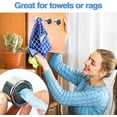 thumbnail image 3 of 3 Towel Hooks, Circular Self-adhesive Hooks, Kitchen Hooks, Bathroom Push In Absorbent Towel Holder, Suitable For Bathrooms, Kitchens, And Homes, No Drilling Required, 3 of 6
