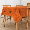 thumbnail image 4 of Duangreer Halloween Spiderweb Rectangle Tablecloth, Waterproof Wrinkle Resistant Table Cover for Home Decor Party Decorations, 60 x 84 Inch, 4 of 6