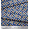 thumbnail image 3 of Soimoi Rayon Fabric Check & Moroccan Ethnic Print Sewing Fabric Yard 56 Inch Wide, 3 of 3