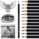 thumbnail image 2 of Apuakthei - Juego de 12 lápices de dibujo profesional para bocetos - Lápices de grafito para dibujo artístico (8B - 2H), ideales para dibujar, esbozar, sombrear, lápices de artista para principiantes, 2 of 7