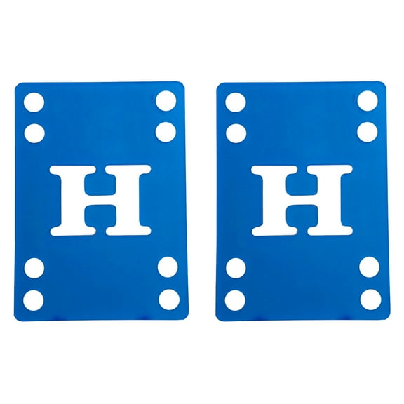 Skateboard Riser Pads 1/8" (4mm) Pair of Risers Shock Pads Blue