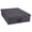 Black, variant on Canvas Fiberboard Document Letter Box - File Organizer Box for Important Paperwork - Document Storage with a Lid & Leather Handle - 3.3 in x 10.2 in x 13.8 in - Gray