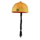 thumbnail image 1 of Gorra oriental china divertida de seda del emperador para niños con cola de caballo para Amarillo, 1 of 9
