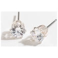 thumbnail image 4 of Women's 6mm Silver Cubic Zirconia Ear Sense Stud Earring by Howard's, 4 of 4