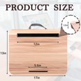 thumbnail image 2 of Lap Desk, Portable Laptop Desk Fits Up to 16“ Laptops, with Tablet Slot, Built-in Cushion, Great for Home & Office,Lap Desk for Laptop,Lap Desk with Cushion (Warm Brown, Medium), 2 of 13