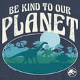 thumbnail image 2 of Boy's Jurassic World Be Kind to Our Planet  Graphic Tee Navy Blue Heather Medium, 2 of 4