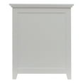 thumbnail image 3 of Redmon 11.25 x 18 x 23.25 Inch Contemporary Shaker Style Hamper, White, 3 of 4