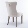 Elegant Button Tufted Dining Chairs, Highend Velvet Upholstered Dining