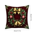 thumbnail image 3 of YIKA Santa Claus Christmas Tree Pillowcase Christmas Pillow Cover Festival Decoration Sofa Decoration Linen Pillow C, 3 of 6