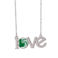 thumbnail image 1 of Collier Pendentif Cercle Carré Creux Amour Infini Bijou Charme, 1 of 3