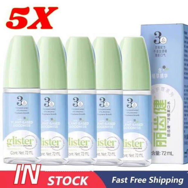 5x Amway Glister Enjuague Bucal Concentrado - Enjuague Bucal - 72 ML Nuevo Envase -= Mejor