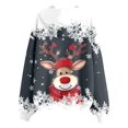 thumbnail image 7 of Wang6 Full Zip up Christmas Hoodies for Women Trendy Long Sleeve Back Reindeer Printed Hooded Sweatshirts Fall Xmas V Neck Loose Fit Tops Navy S, 7 of 7