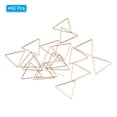 thumbnail image 3 of Uxcell Beading Hoop Earrings, 60Pcs Triangle Hoop Earring for DIY Crafts Jewelry Making(29mm, Rose Gold), 3 of 6