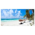 thumbnail image 2 of Plage des Caraïbes Lumineuse - Impression sur Toile Abstraite, 2 of 3