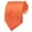 Solid Orange, variant on Unisex Necktie Solid Color Orange Regular Tie