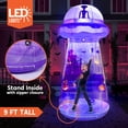 thumbnail image 2 of Ovni inflable Joiedomi para Halloween con luces LED, 274 cm de altura, 2 of 8