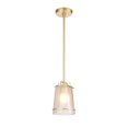 thumbnail image 1 of Square To Round 6'' Wide 1-Light Mini Pendant - Champagne Gold, 1 of 2