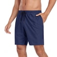 thumbnail image 2 of RELLECIGA Men's Navy Blue Swim Trunks Quick Dry Board Shorts with Pockets Bathing Suits, 2 of 6