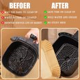 thumbnail image 3 of Air Fryer Paper Liners Disposable:Large Cooker Air Fryer Disposable Paper Liners, Oil Proof Parchment Sheets Basket Bowl Liner for Baking Cooking Food, 3 of 5