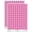 Hot Pink, variant on Siberian Husky Laying Down Dog 200+ Round Stickers - Orange - Gloss Finish - 0.50" Size