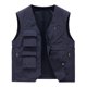 thumbnail image 1 of Chaleco de Carga Para Hombres, Ropa de Trabajo, Abrigo Sólido, Cuello Levantado, Sin Mangas, Chaqueta Sin Capucha, Camisetas Sin Mangas Odeerbi ODB175877, 1 of 5