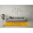thumbnail image 3 of Ahgly Company Machine Washable Indoor Rectangle Persian Yellow Traditional Area Rugs, 8' x 12', 3 of 4