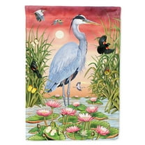 Carolines Treasures PRS4015GF Great Blue Heron Flag Garden Size  Small multicolor
