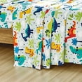 thumbnail image 5 of Chezmoi Collection 4-Piece Kids/Teens Dinosaur Sheet Set - Soft Microfiber Baby Blue Multi-Color Printed Dinosaurs Fun Kids Sheets, Full Size, 5 of 9