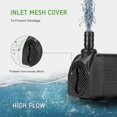 thumbnail image 4 of Submersible Pump, Ultra Quiet Water Pump With Fountain Pump With 5ft, 4 of 5