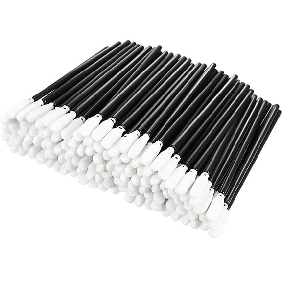 WSNIJFU 200 Pieces Foam Swab Cleaning Swab Foam Tips Sponge Stick for Inkjet Printer Print Head Camera Optical Lens Optical Equipment (Black,9.3 cm)